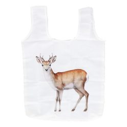 Őzikés összehajtható bevásárló táska, 36 x 36 cm