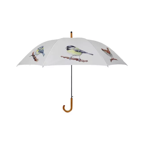 Madár mintás esernyő, 120 cm átmérőjű