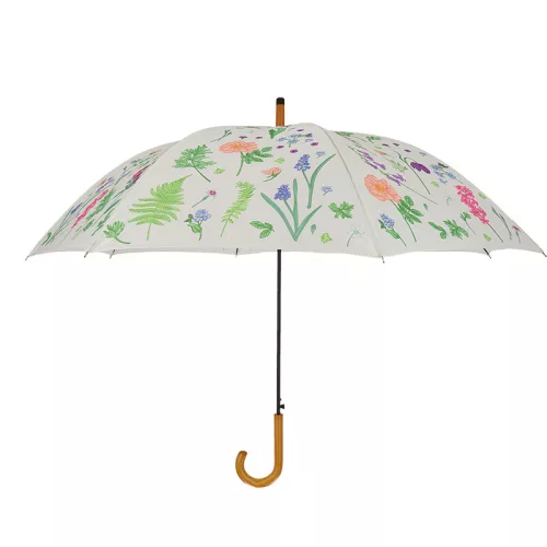 Színes virág mintás esernyő, 120 cm átmérőjű