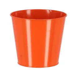 Cink virágcserép, 16 cm átmérőjű, narancssárga
