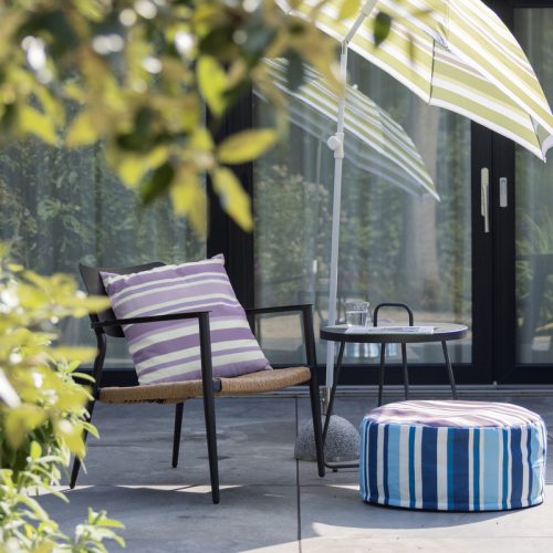 UV álló, vízlepergető kültéri párna, 49 x 49 cm, lila