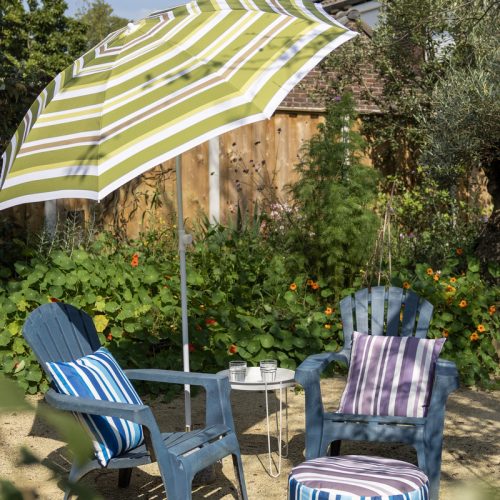 UV álló, vízlepergető kültéri párna, 49 x 49 cm, lila