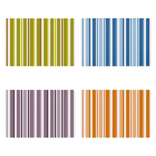 Csíkos kültéri szőnyeg, 120 x 180 cm, kék