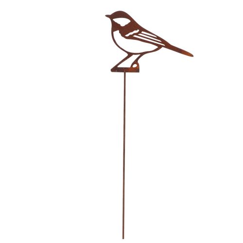 Kék cinegés lézervágott leszúrható kerti dekoráció, 37 cm