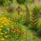 Páfrányleveles lézervágott leszúrható kerti dekoráció, 37 cm, B