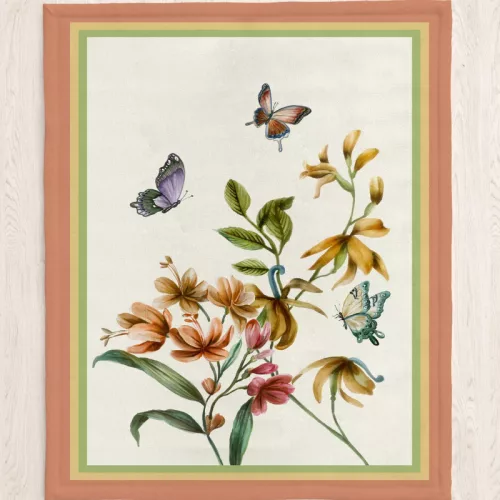 Bella virág mintás pamut konyharuha szett, 2 db-os, 50 x 70 cm