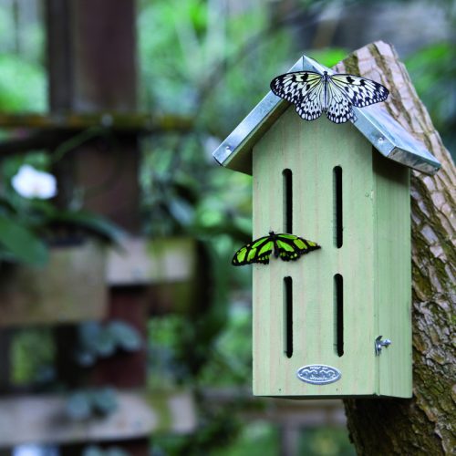 Pillangó faház, cink tetővel, 32 cm