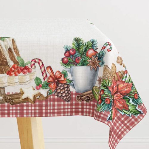 Mézeskalácsos pamut asztalterítő, 140 x 180 cm