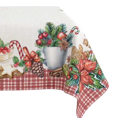 Mézeskalácsos pamut asztalterítő, 140 x 240 cm