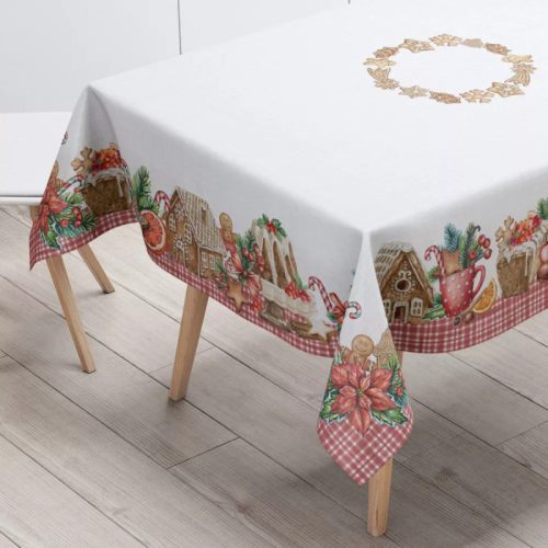 Mézeskalácsos pamut asztalterítő, 140 x 240 cm