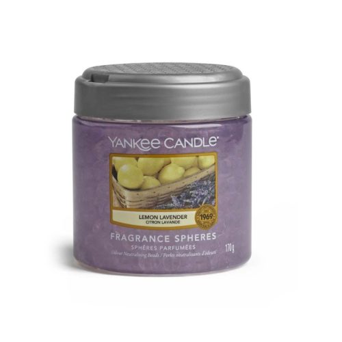 Lemon lavander, Yankee Candle gyöngyzselé, 170 g (citrom, levendula)
