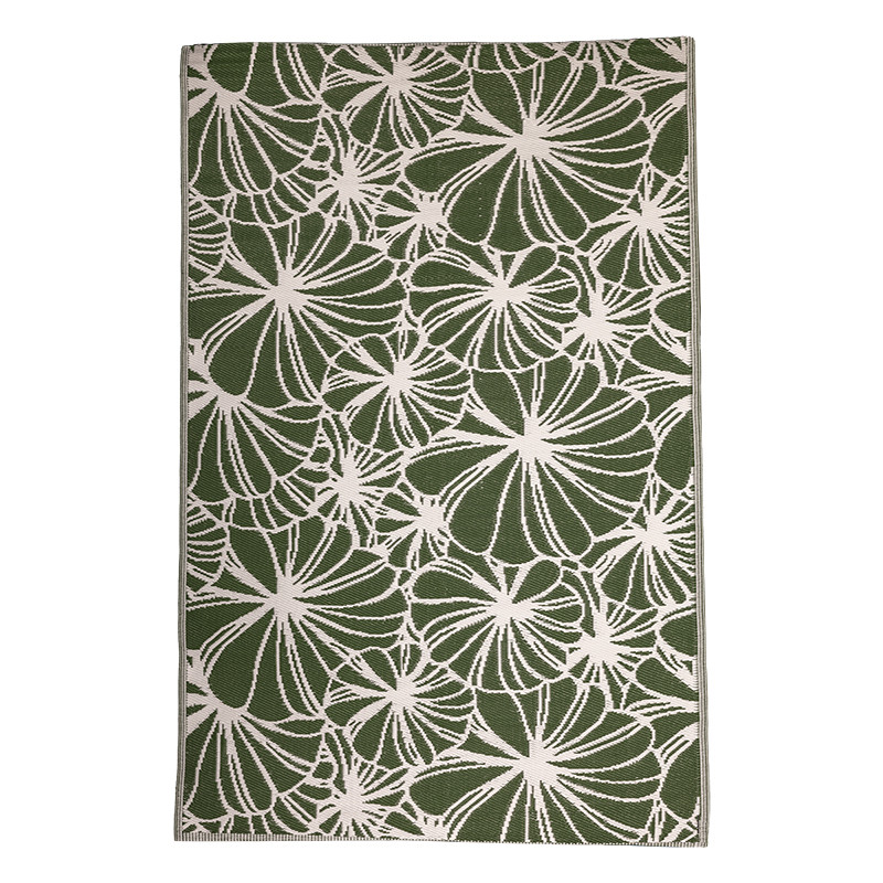 Virág mintás kétoldalú kültéri szőnyeg, 152 x 241 cm