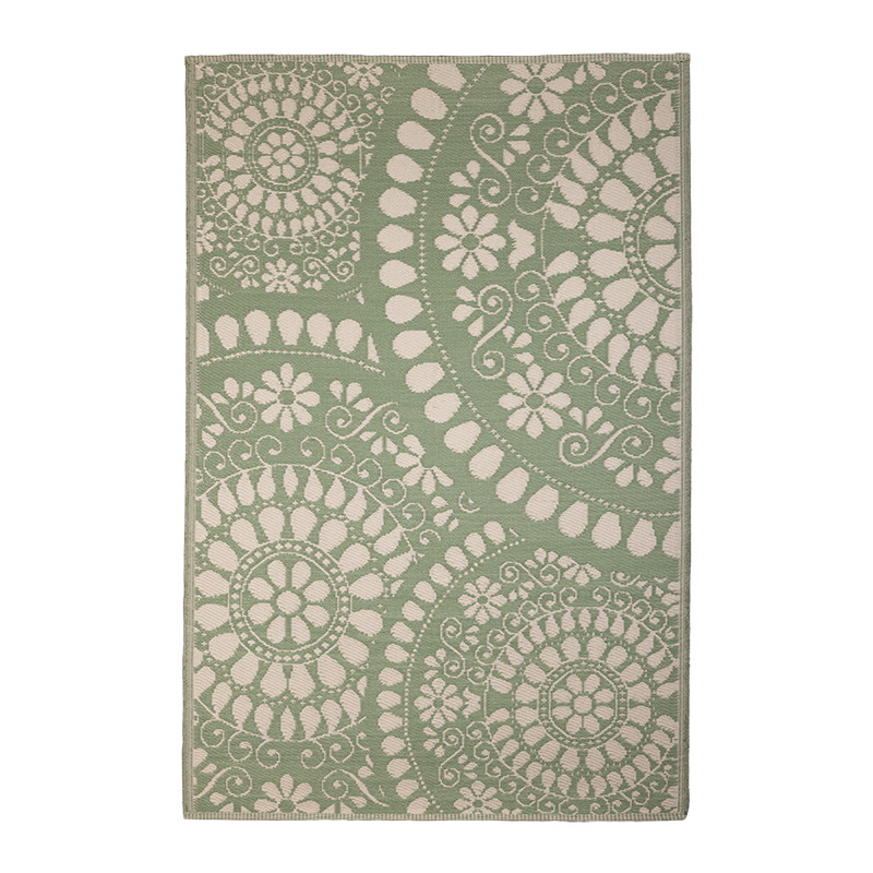 Mandala mintás kétoldalú kültéri szőnyeg, 182 x 121 cm