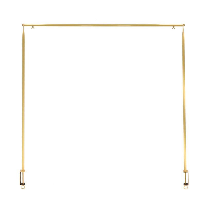 Asztalra szerelhető állítható dekorációs állvány, 117-211 cm, arany