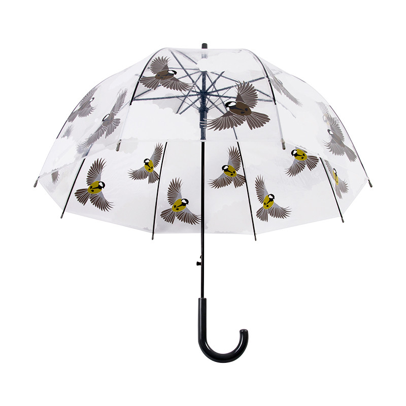 Cinegés átlátszó esernyő, 81 cm átmérőjű