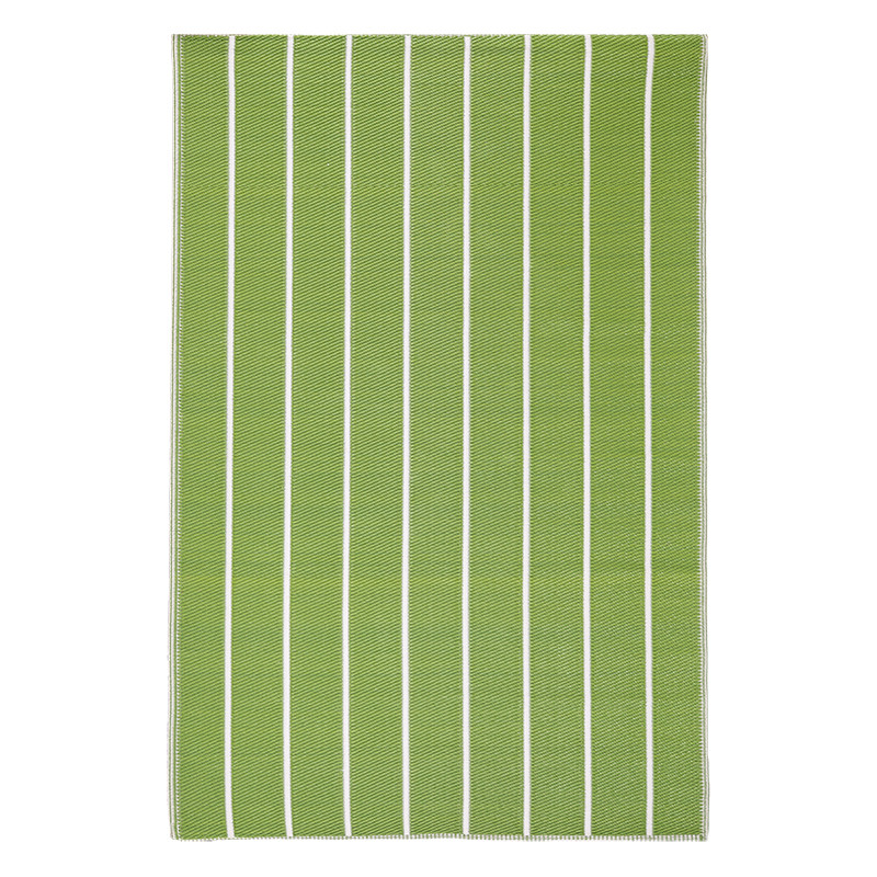 Csíkos kültéri szőnyeg, 120 x 180 cm, zöld
